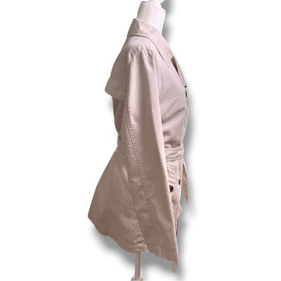 NWT GAP Factory Women's Light Tan Trench Coat SZ PETITE LARGE - Picture 3 of 11